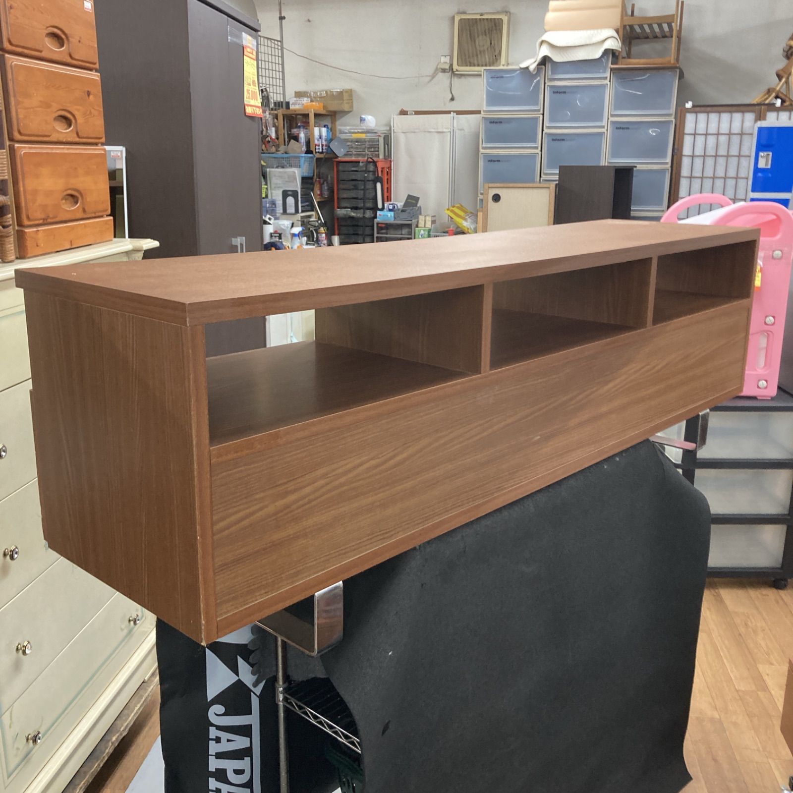S222 ⭐ ローボード テレビ台 引出付き 幅159.5cm USED - メルカリ