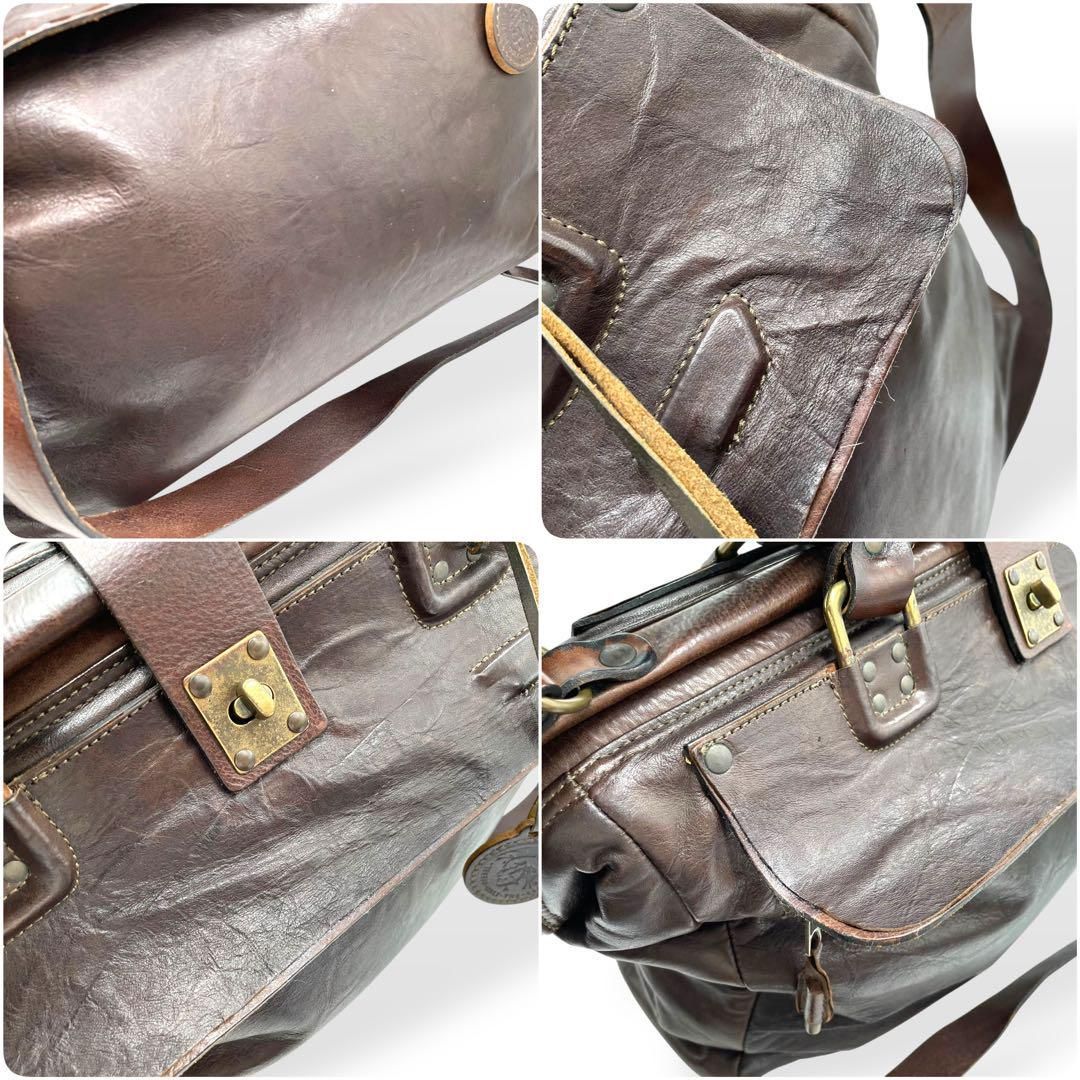 良品　DIESEL ヴィンテージ　2way ダレスバッグ　ショルダーバッグ　本革 良品 DIESEL ヴィンテージ 2way ダレスバッグ ショルダーバッグ 本革