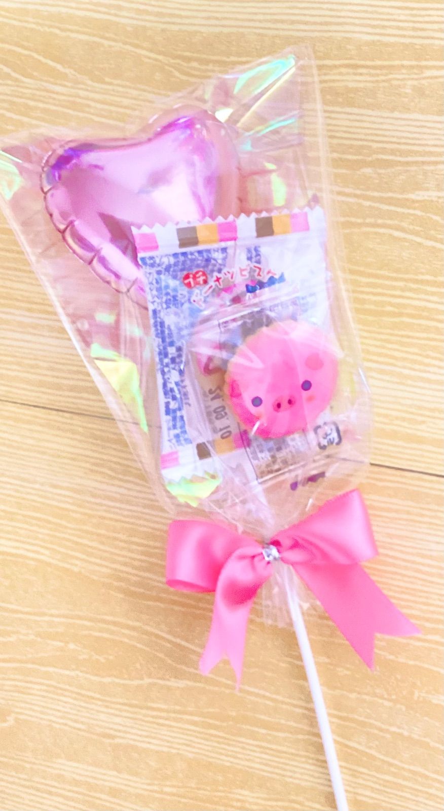 プチバルーン付ミニお菓子ブーケ♡50個　プチギフト　結婚式　発表会　にも プチバルーン付ミニお菓子ブーケ♡3個 プチギフト 発表会 結婚式