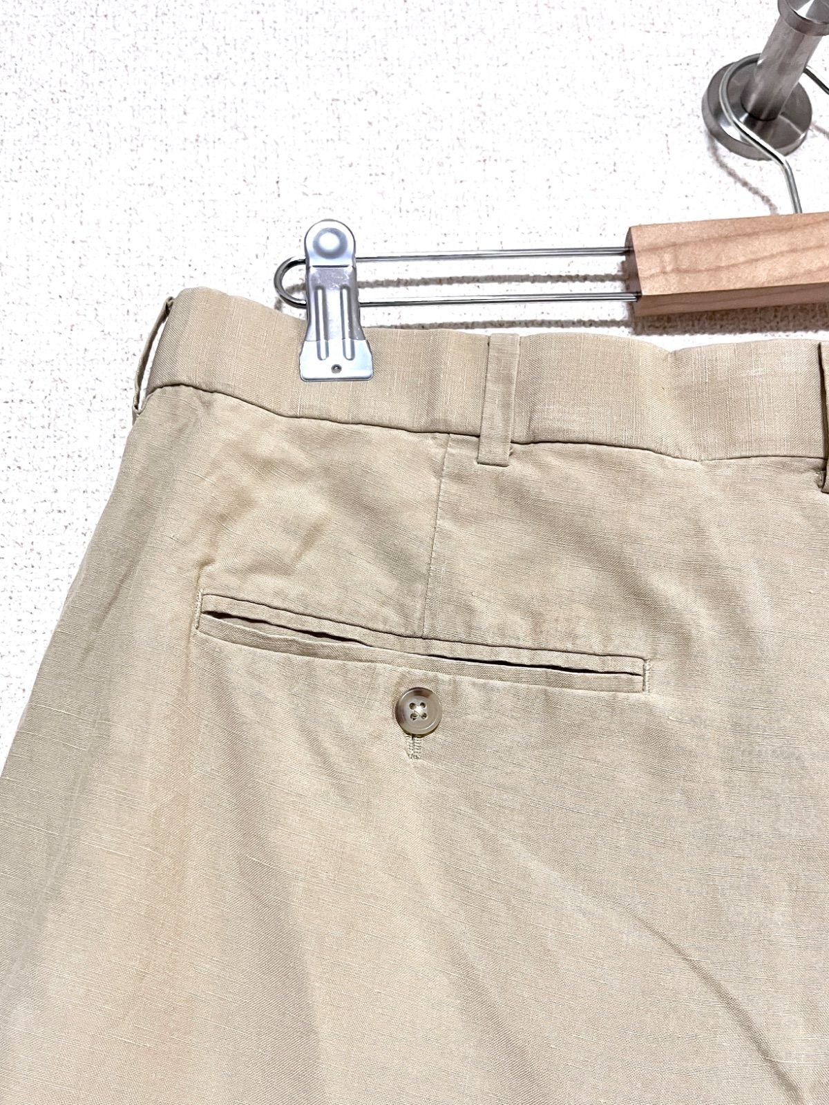 Polo RALPH LAUREN】90s シルクリネンスラックス W32 ポロラルフ