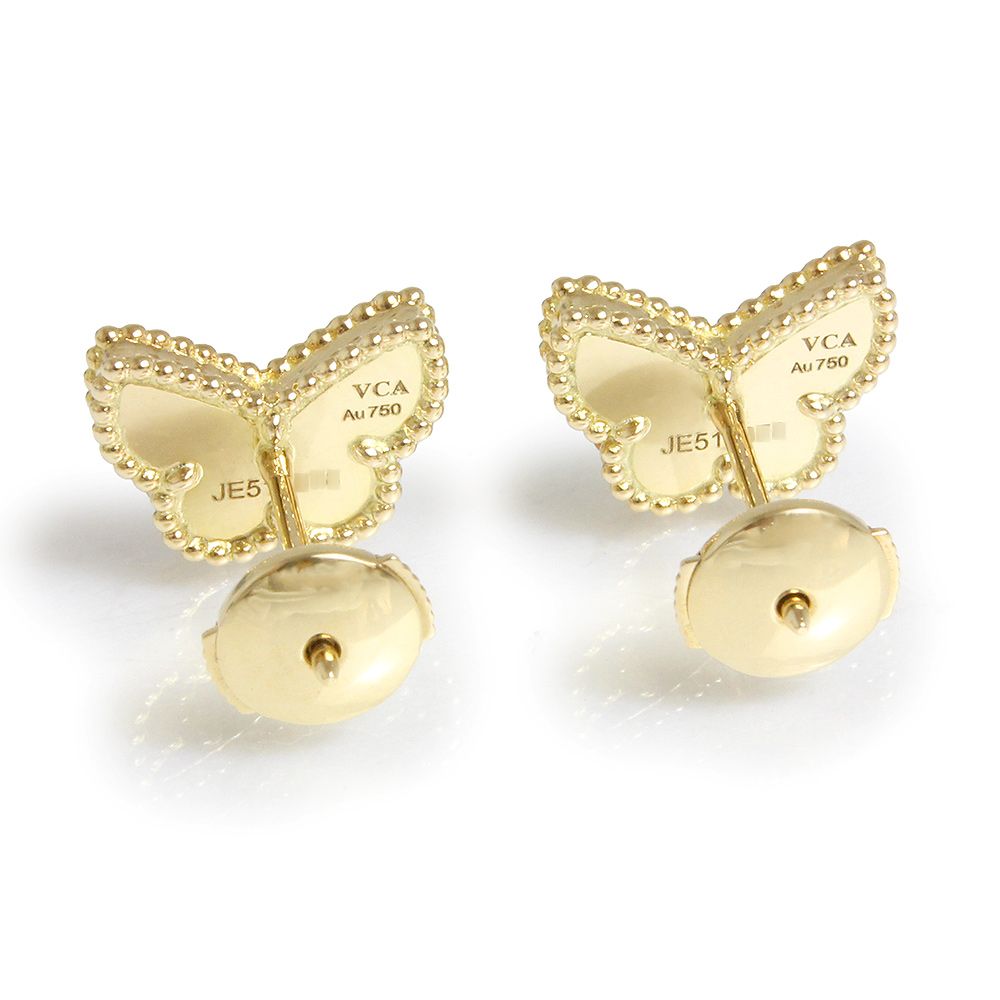 ヴァンクリーフ＆アーペル スウィート パピヨン ピアス K18YG 750  
