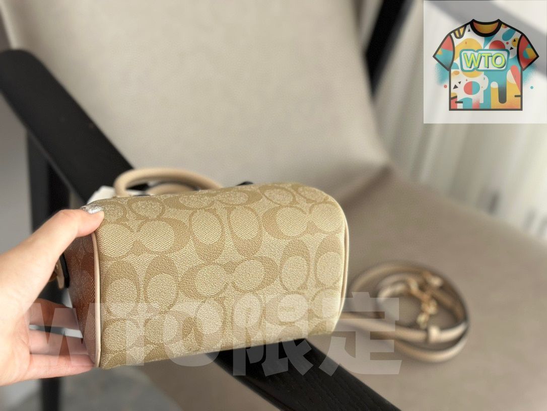 COACH ミニ ボストンバッグ ミニローアン 今日特価】Coach ローウェン ミニボストンバッグ ミルクティー