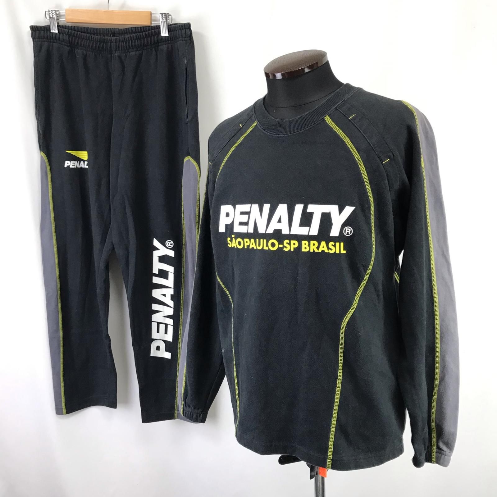 PENALTY - PENALTY ペナルティ　スウェット 上下セット PENALTY/ペナルティ☆サッカージャージ/上下セットアップ【M/黒