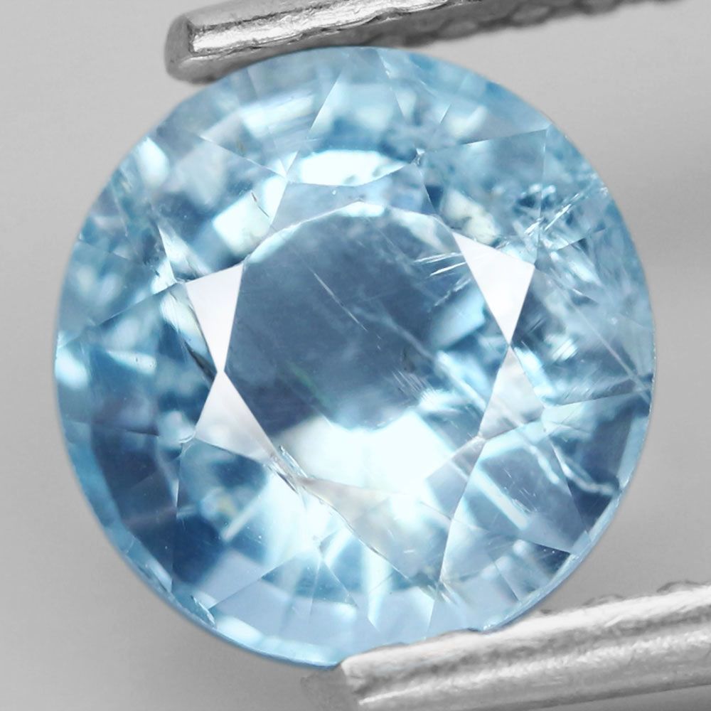 天然アクアマリンルース 1.20ct:6393】非加熱 ブラジル産 藍玉 水宝玉