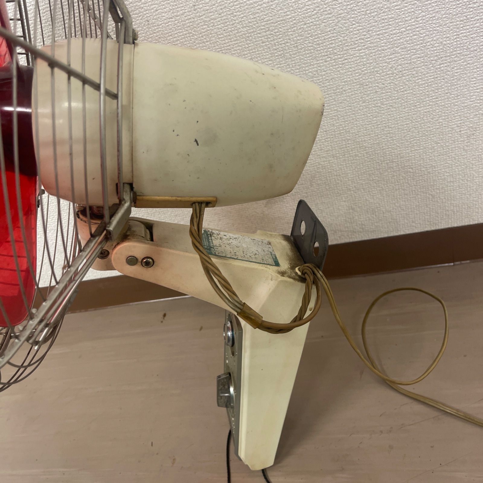 SANYO EF-6DK 壁掛け扇風機 昭和レトロ 希少 赤羽 赤プロペラ