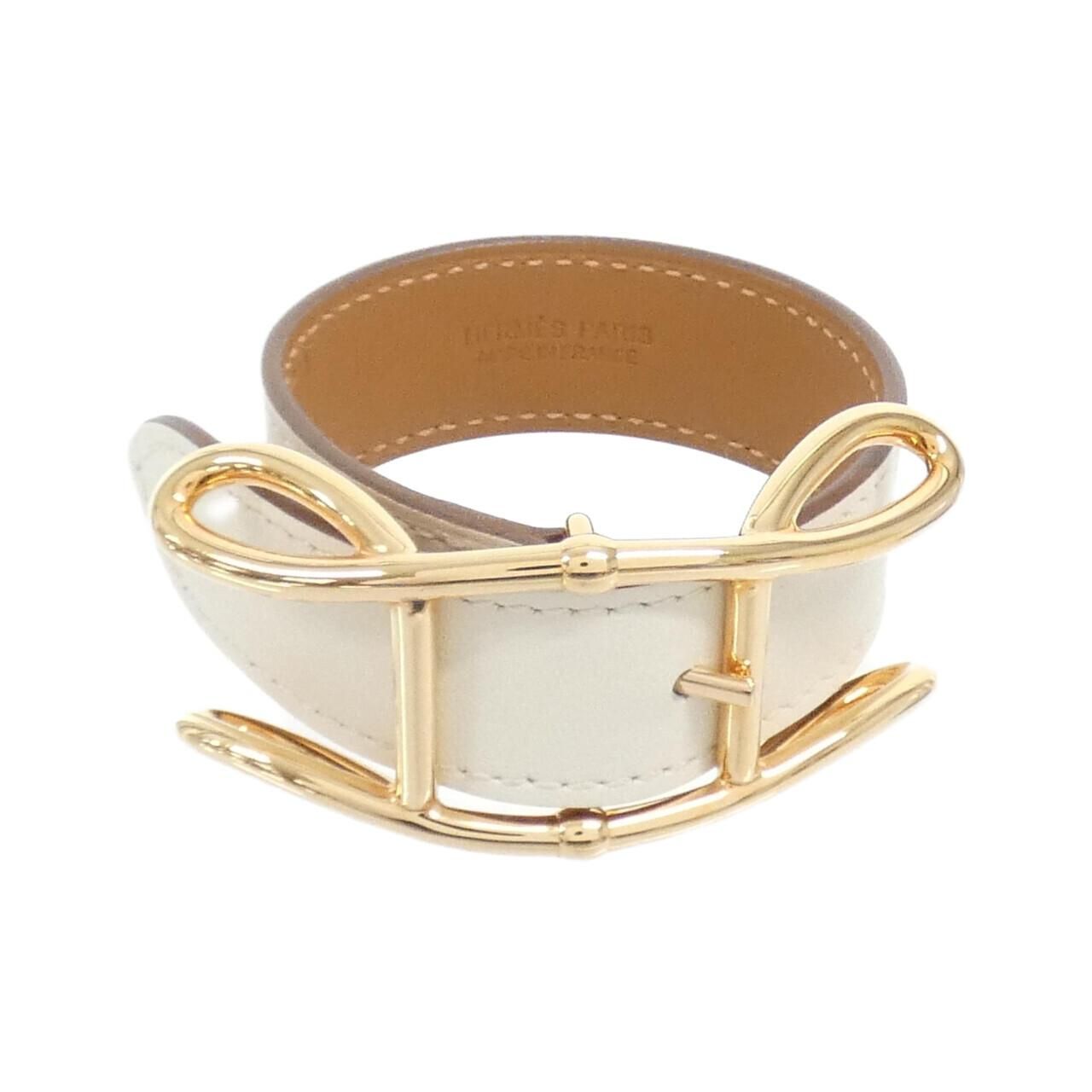 ◆曲線が美しい◆エルメス レザーブレスレット ヴォルティージュ レザーブレスレット 《トゥルニ》 トレッセ | Hermès - エルメス