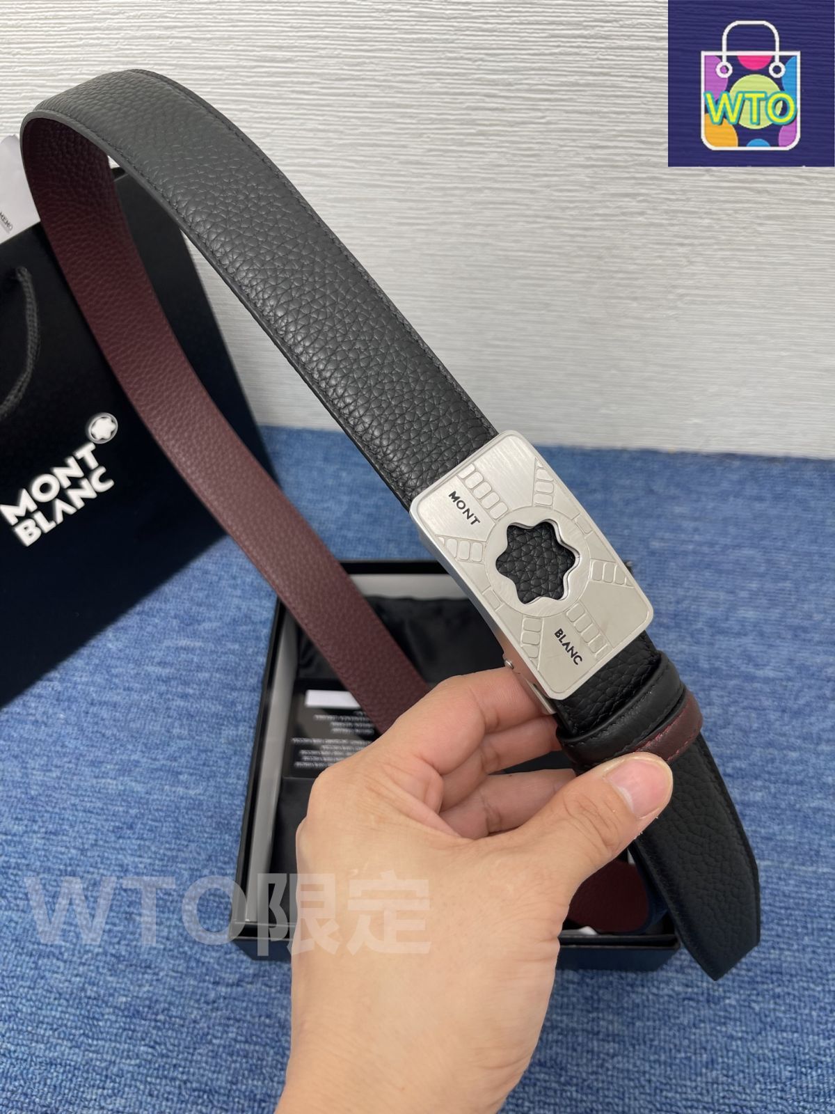 今日特価】Montblanc モンブラン レザーベルト-1 - メルカリ