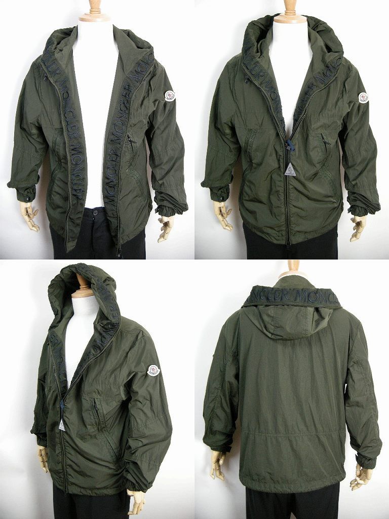 サイズ2■新品 本物■モンクレールSCIE ナイロンジャケット カーキ系 メンズ サイズ2□サイズ4□新品□モンクレール SCIE ナイロンジャケット