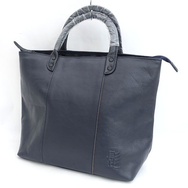 HARVEST LABEL / ハーヴェストレーベル トートバッグ/髭/吉田カバン/レザー/ネイビー 【バッグ/バック/BAG/鞄/カバン】 メンズファッション【中古】 