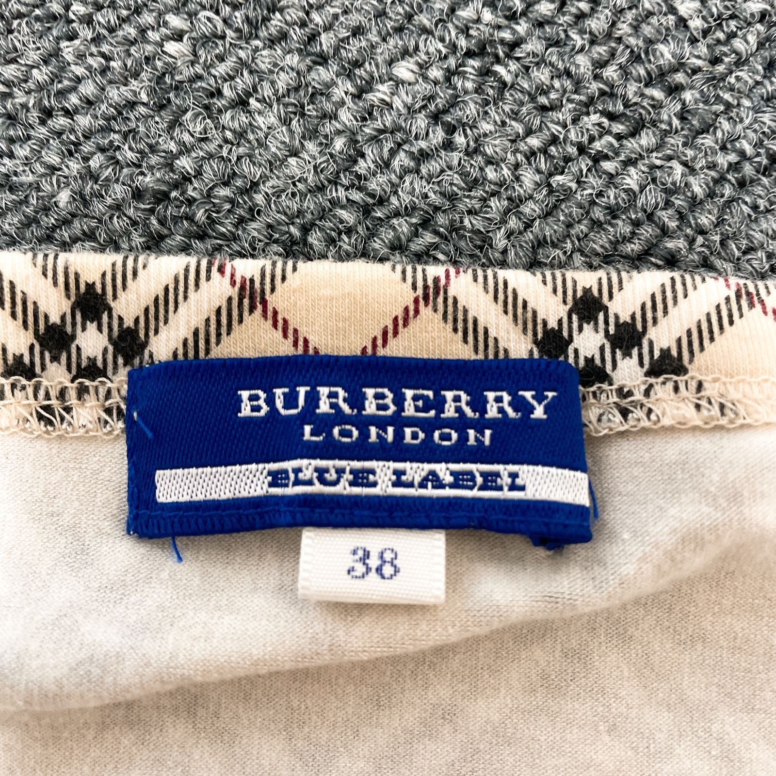 BURBERRY BLUE LABEL バーバリーブルーレーベル チューブトップ ノバ 