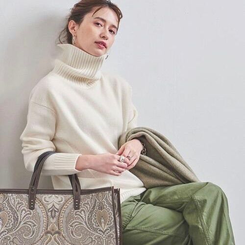UNITED ARROWS UWSC バイアス タートルネック ニット - メルカリ