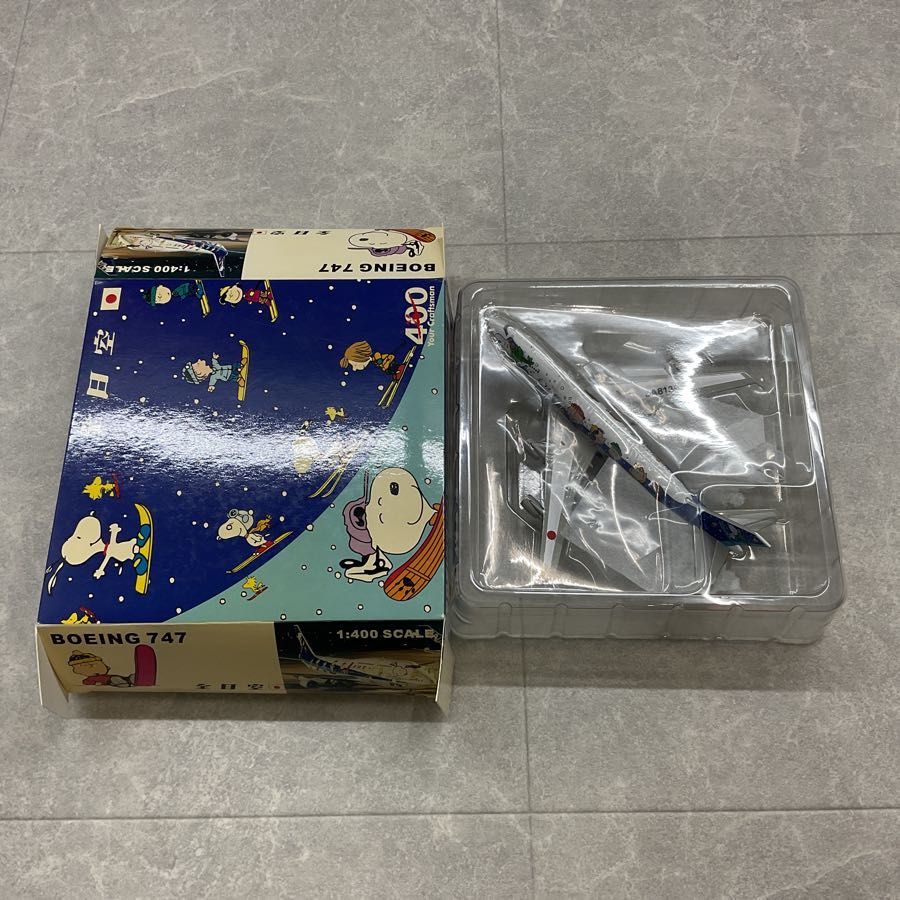 全日空 BOEING 747 1:400 SCALE スヌーピー 即購入ok!!】スヌーピー 全日空 ボーイング 747 1:400 スケール