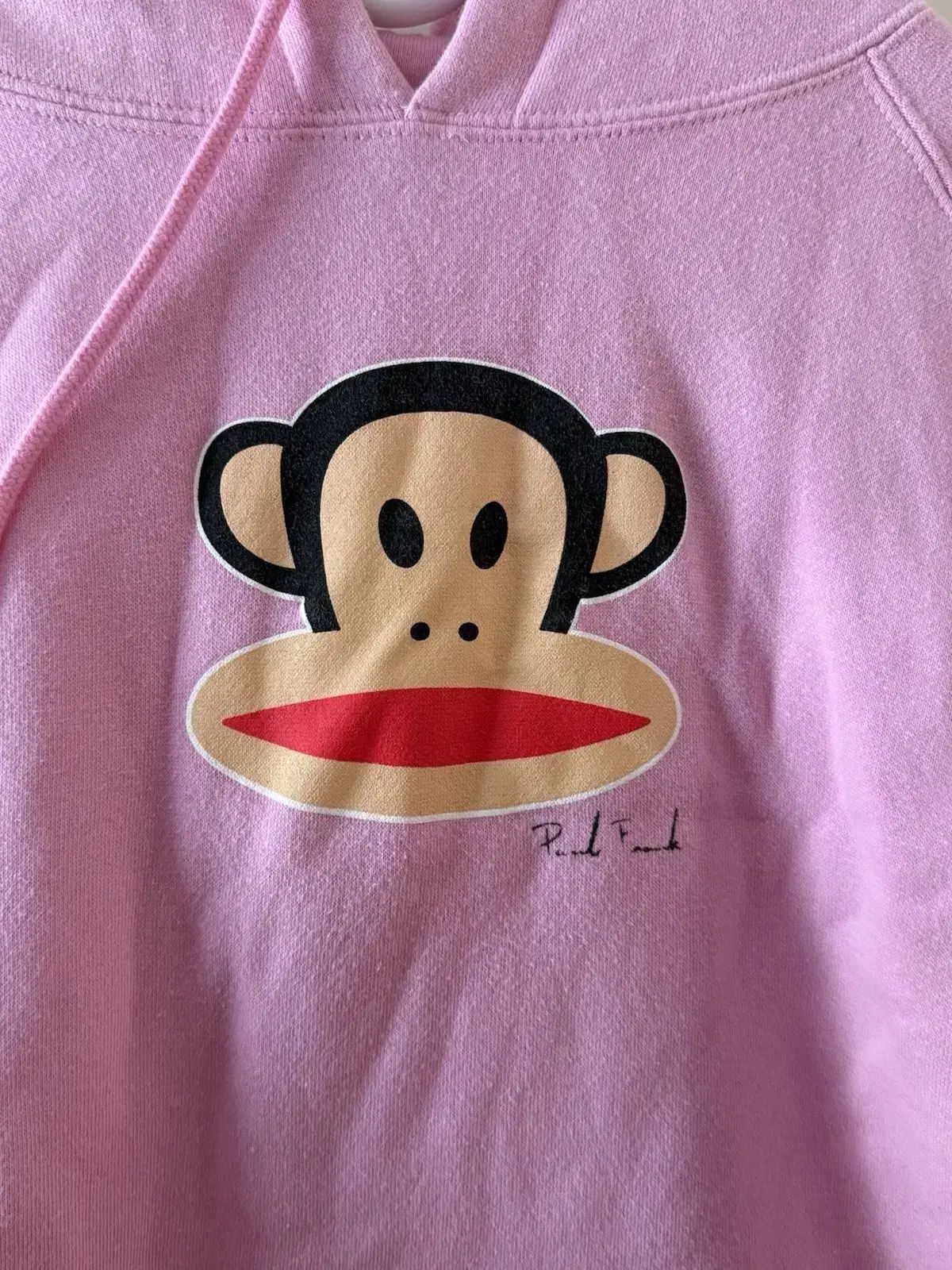 ポール フランク JULIUS TART OPTICAL ジュリアスタートオプティカル 몽키 フーディー Tシャツ ピンク M