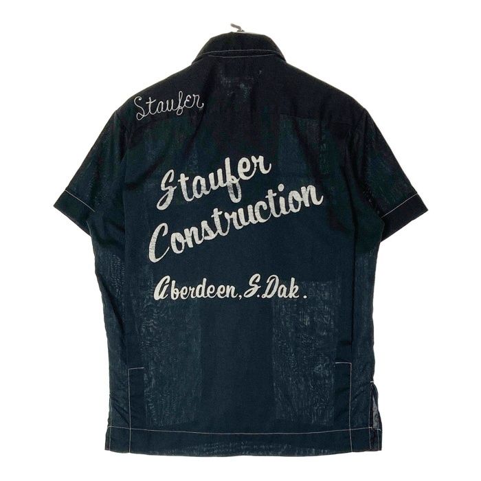 ☆Hilton ヒルトン 70's USA製 ボウリングシャツ 前後チェーン刺繍