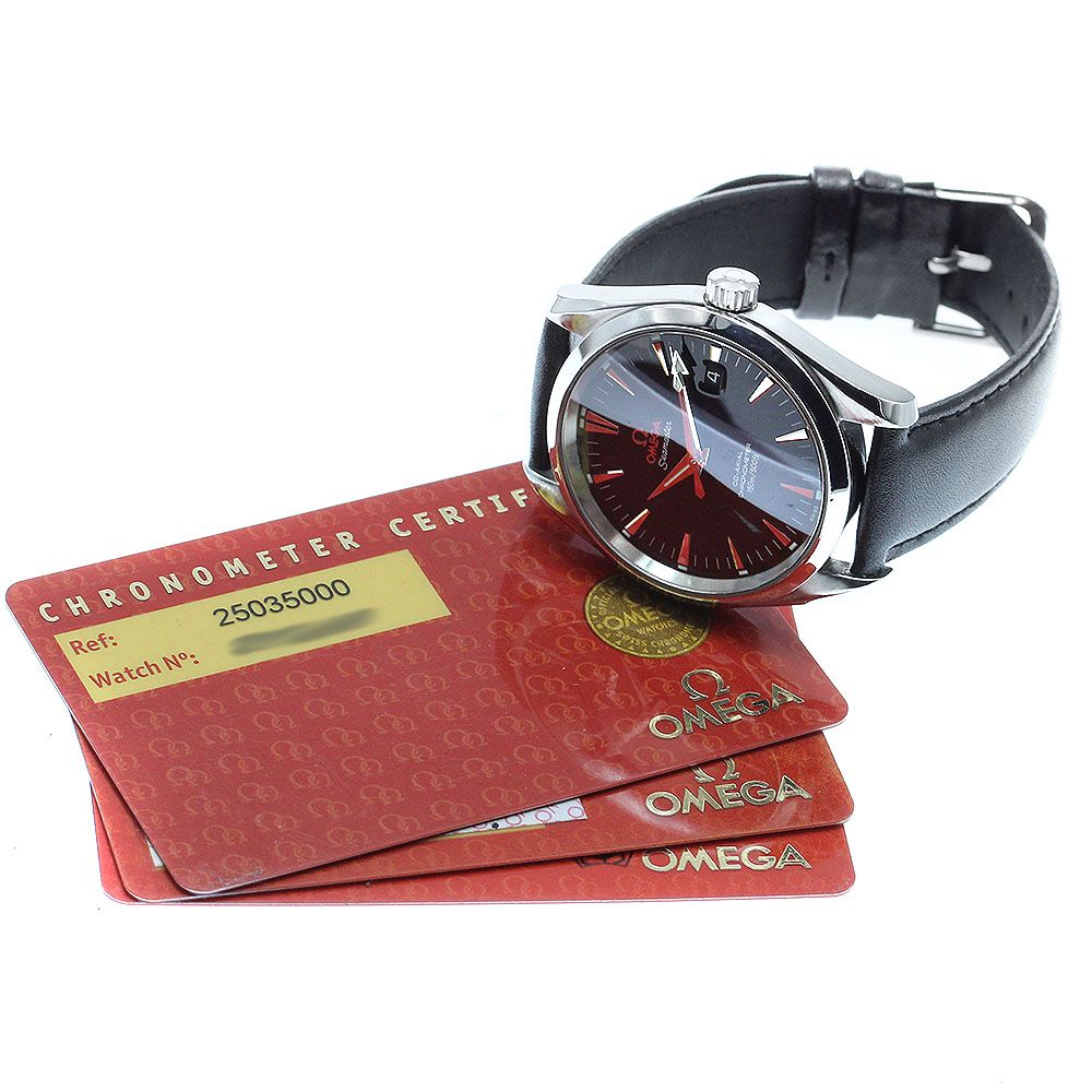 オメガ OMEGA 2503.50 シーマスター アクアテラ コーアクシャル 自動巻き メンズ 保証書付き_909607