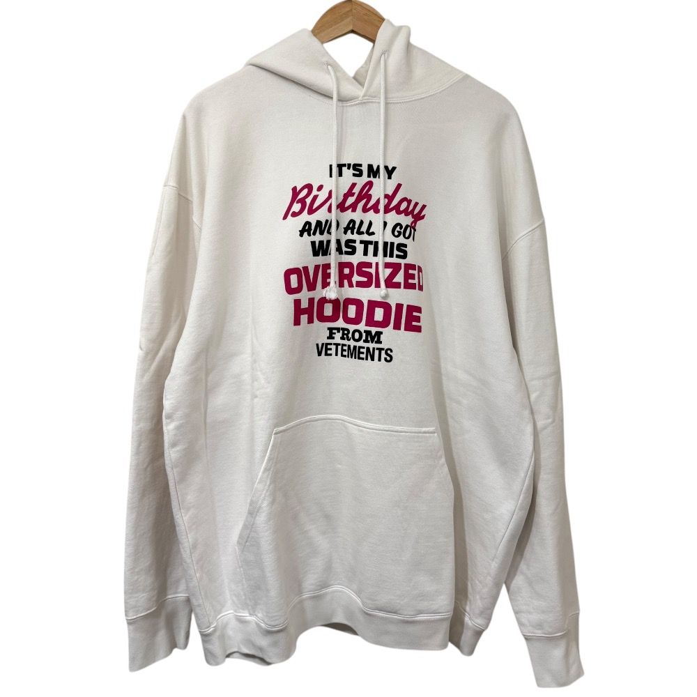美品 VETEMENTS ヴェトモン Oversized Birthday Hoodie プルオーバー  