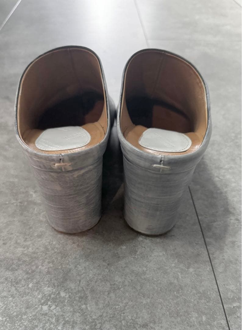  Maison Martin Margiela 足袋サボ ペンキ加工 38 サボ クロッグサンダル サンダル ミュール