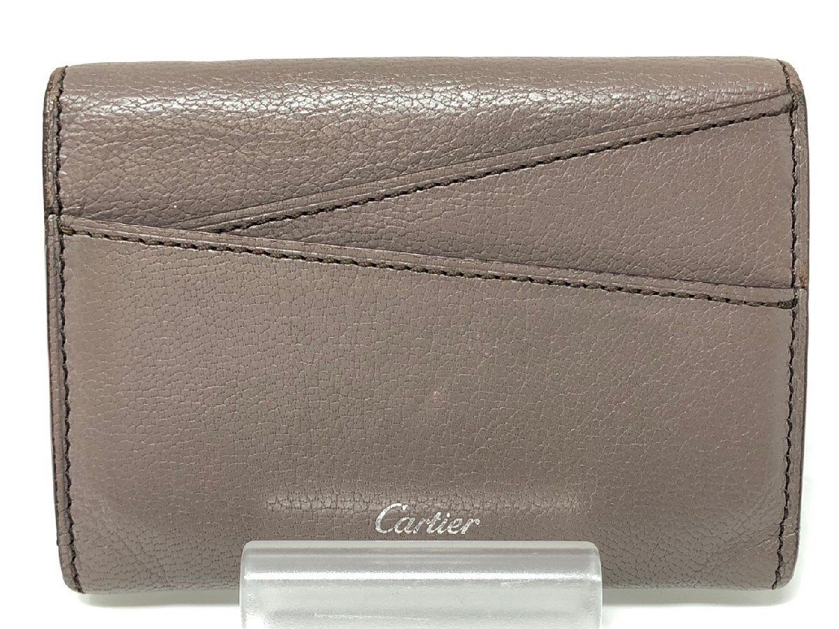 Cartier  カードケース ◇Cartier カルティエ カードケース カード入れ 名刺入れ レザー 中古