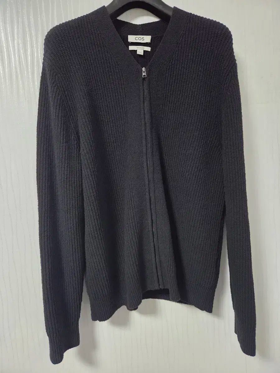 COS ブークレ ニット カーディガン　L ブラック BOUCLE-KNIT CARDIGAN ブークレニットカーディガン｜COS コス