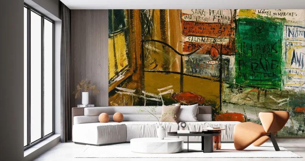 佐伯祐三 「テラスの広告」