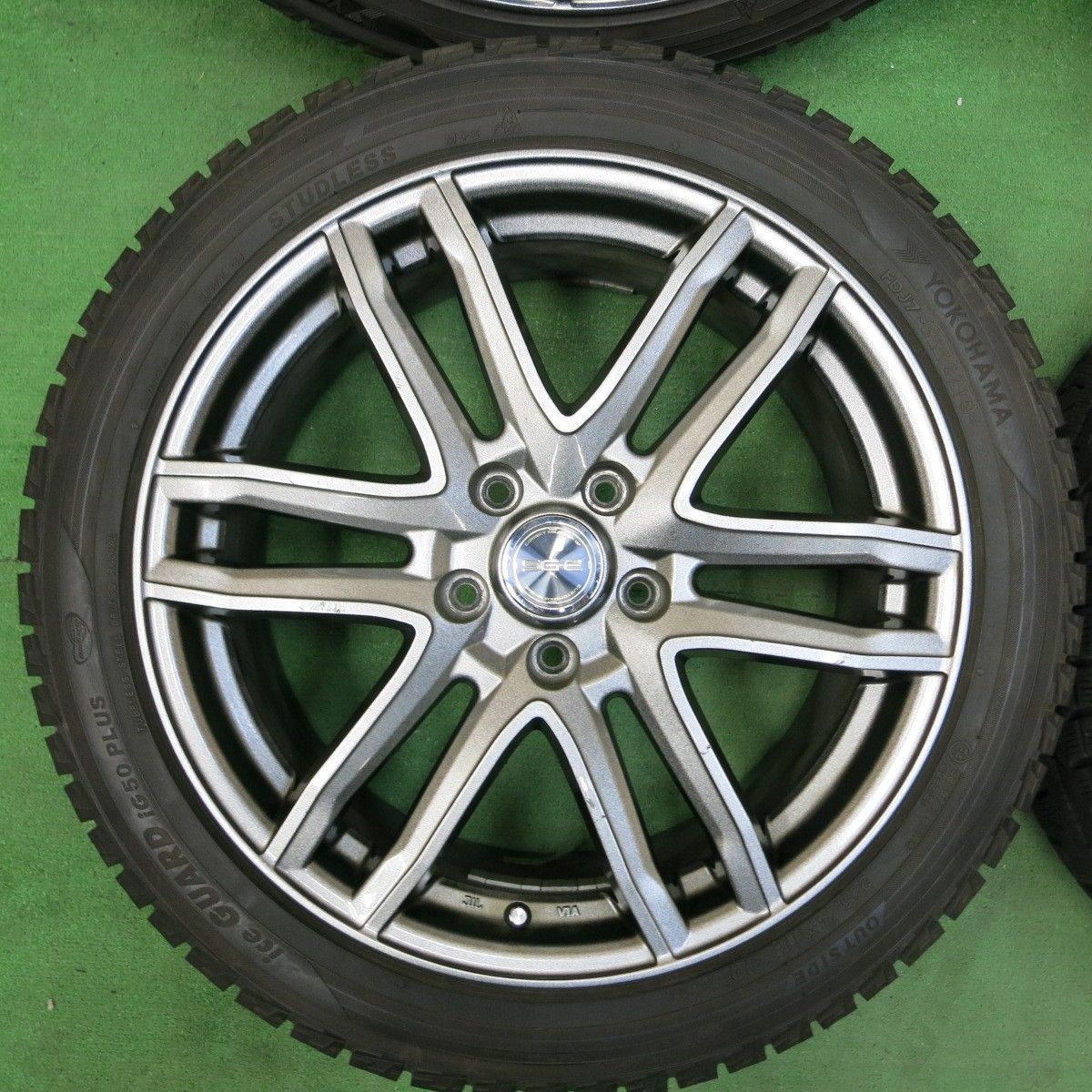 送料無料* バリ溝！9.5分☆スタッドレス 225/45R18 ヨコハマ アイス