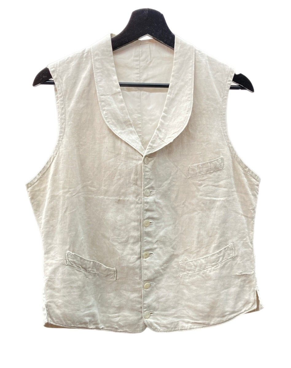 ヴィンテージ VINTAGE ITEM 30's 40's リネン ベスト フレンチ