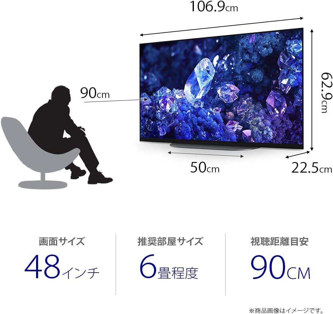 ソニー 48V型 4K 有機EL テレビ ブラビア XRJ-48A90K OLED BRAVIA XR 