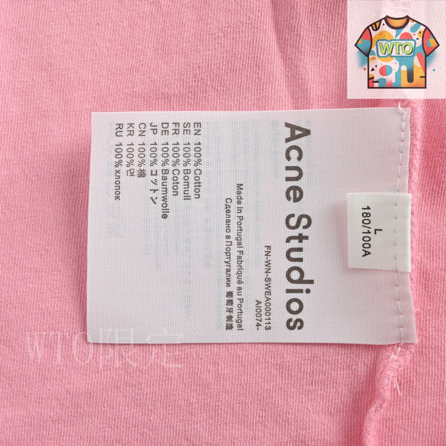 今日特価】Acne Studios 24SS Gradient Faded 1996 Logo Tee