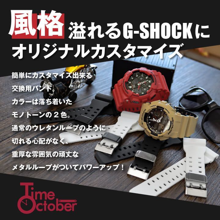 当店オリジナル】 バネ棒外し付 Gショック バンドのみ メタルループタイプ 汎用 交換 替えベルト ORI-100-BAND02-BK-ORI-G-MLOOP-SVB  ブラック ループ シルバー g-shock カスタム 互換 交換バンド ネコポス - メルカリ