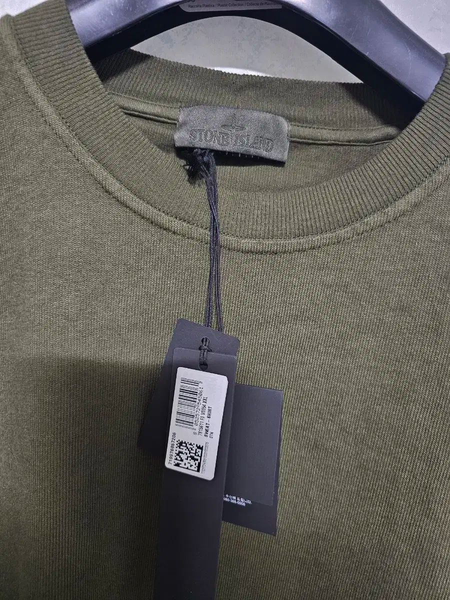 ★送料関税込★STONE  ゴースト コットンスウェットシャツ STONE ISLAND ワッペンパッチ スウェット Cotton Round Neck