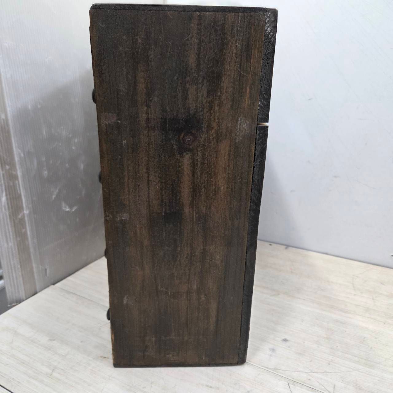 S96681  収納棚 木製 小物入れ 薬入れ 古道具 小引き出し S96681 収納棚 木製 小物入れ 薬入れ 古道具 小引き出しの通販