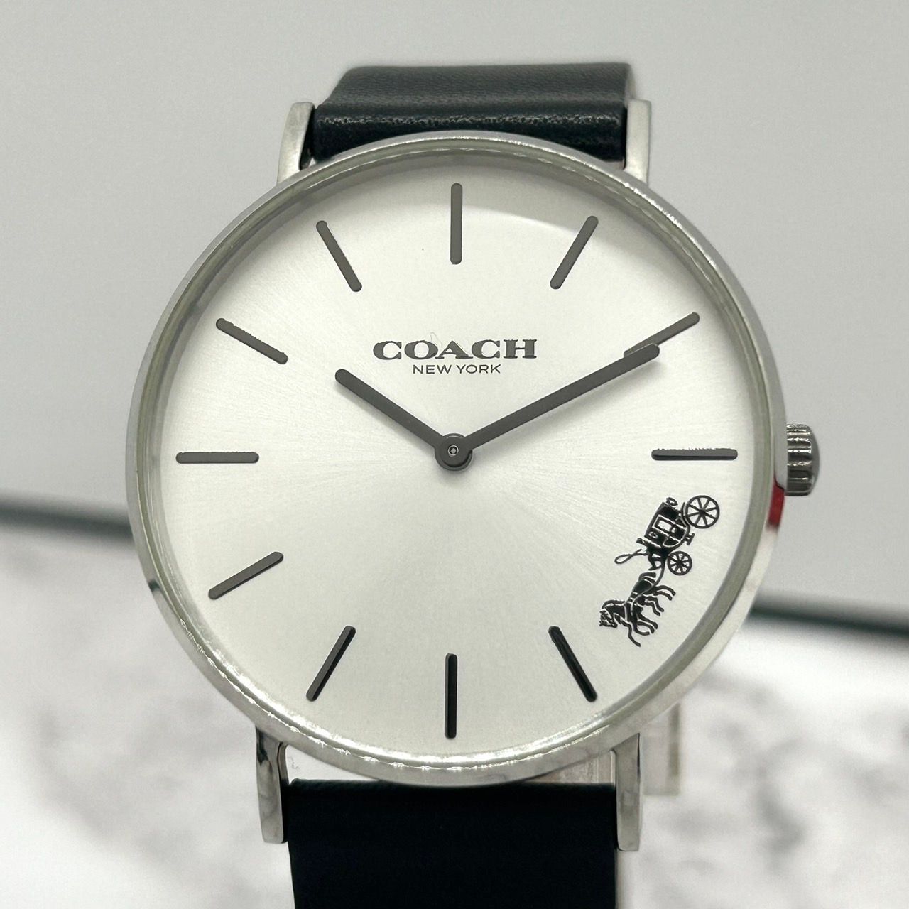 COACH アナログ時計 COACH アナログ時計 ホワイト文字盤