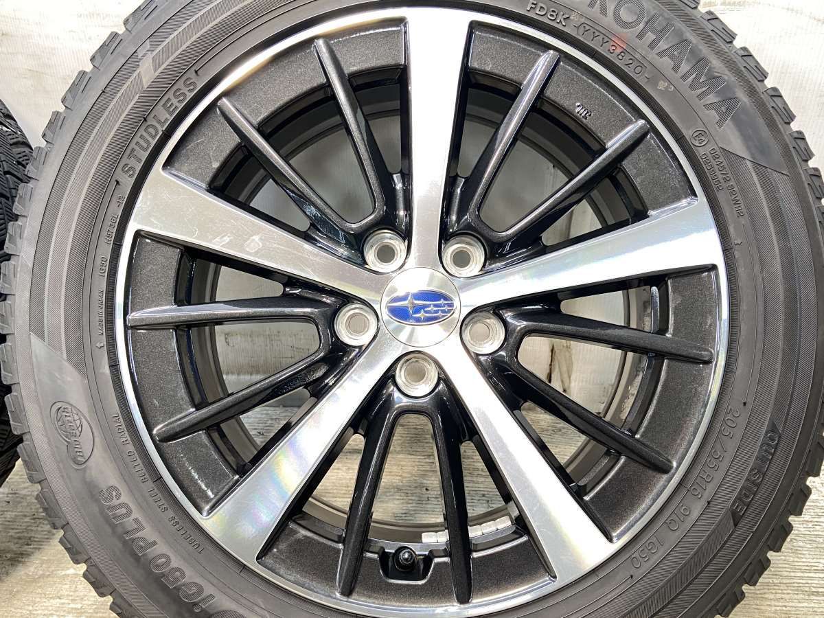 205/55R16 ヨコハマ アイスガード iG50 PLUS スバル純正 16x6.5 5.5 