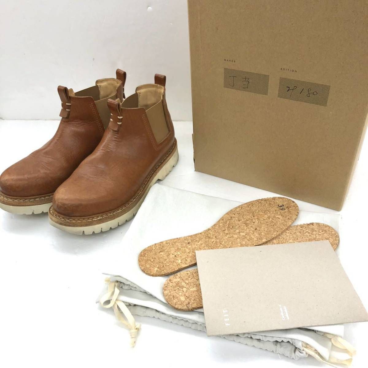 FEIT Gardener Boot レザーブーツ シューズ サイドゴアブーツ サイズ39