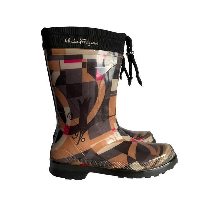 Salvatore Ferragamo フェラガモ レインシューズ 靴 美品 - メルカリ