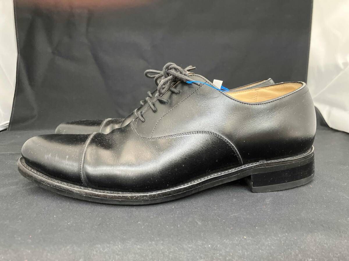 BARNEYS NEWYORK バーニーズニューヨーク レザーシューズ ストレートチップ size 6 黒 ブラック 使用感有り メンズ 革靴