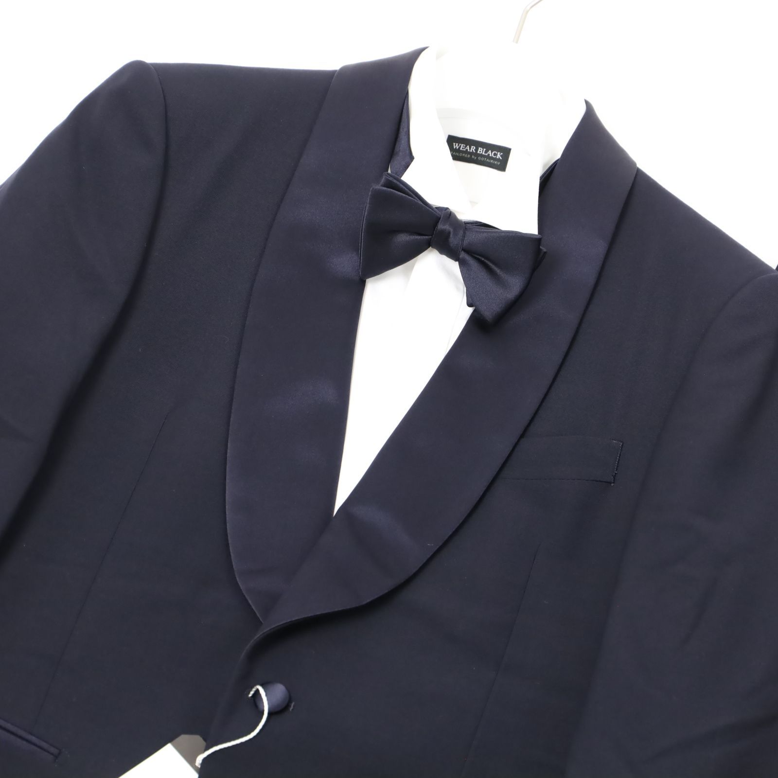 654 14.3万円 五大陸 タキシード ショール フォーマル スーツ WEAR BLACK 正礼装 フォーマル 結婚式 パーティー 総裏 A5