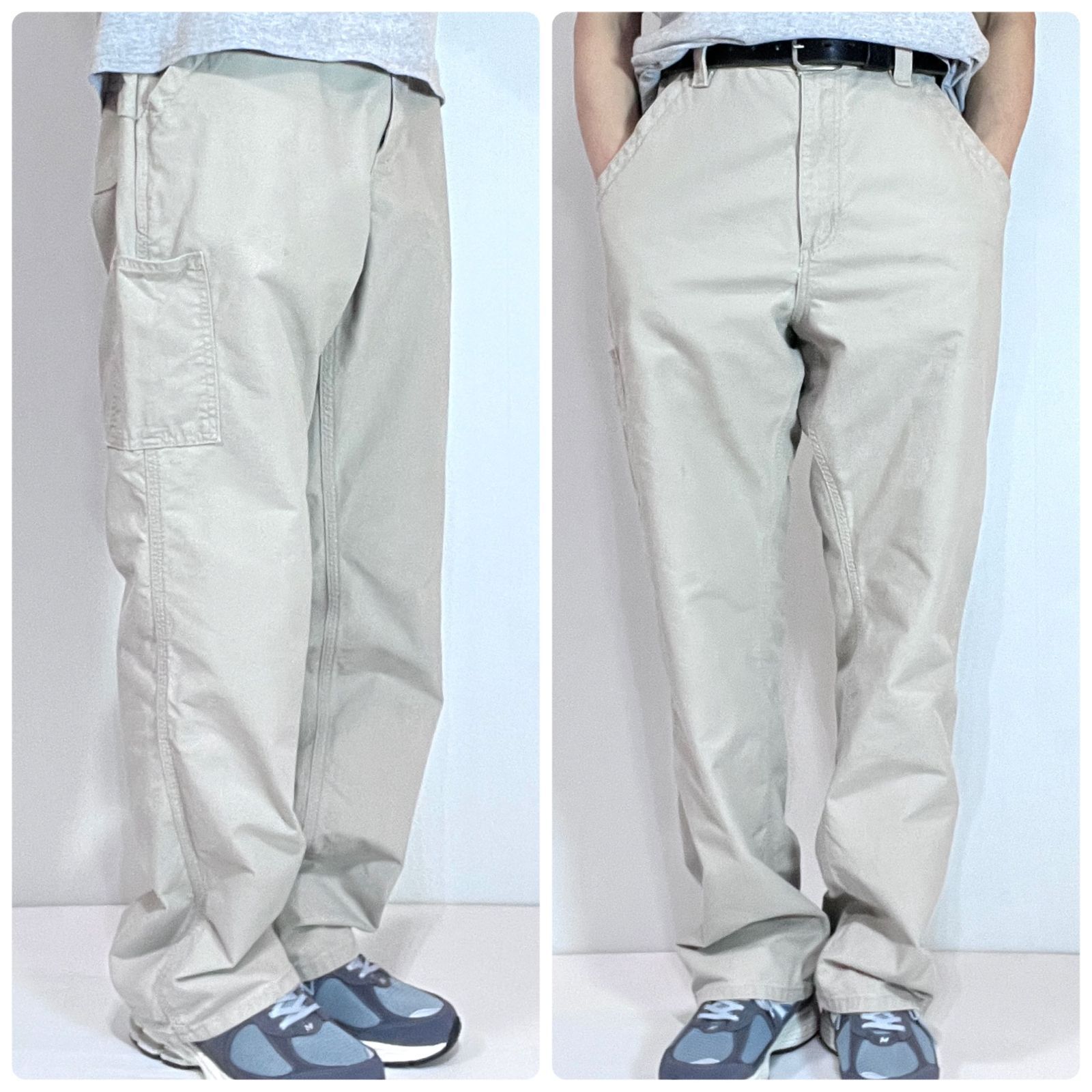 Carhartt カーハート W34 L32 TAN タン ベージュ レザー