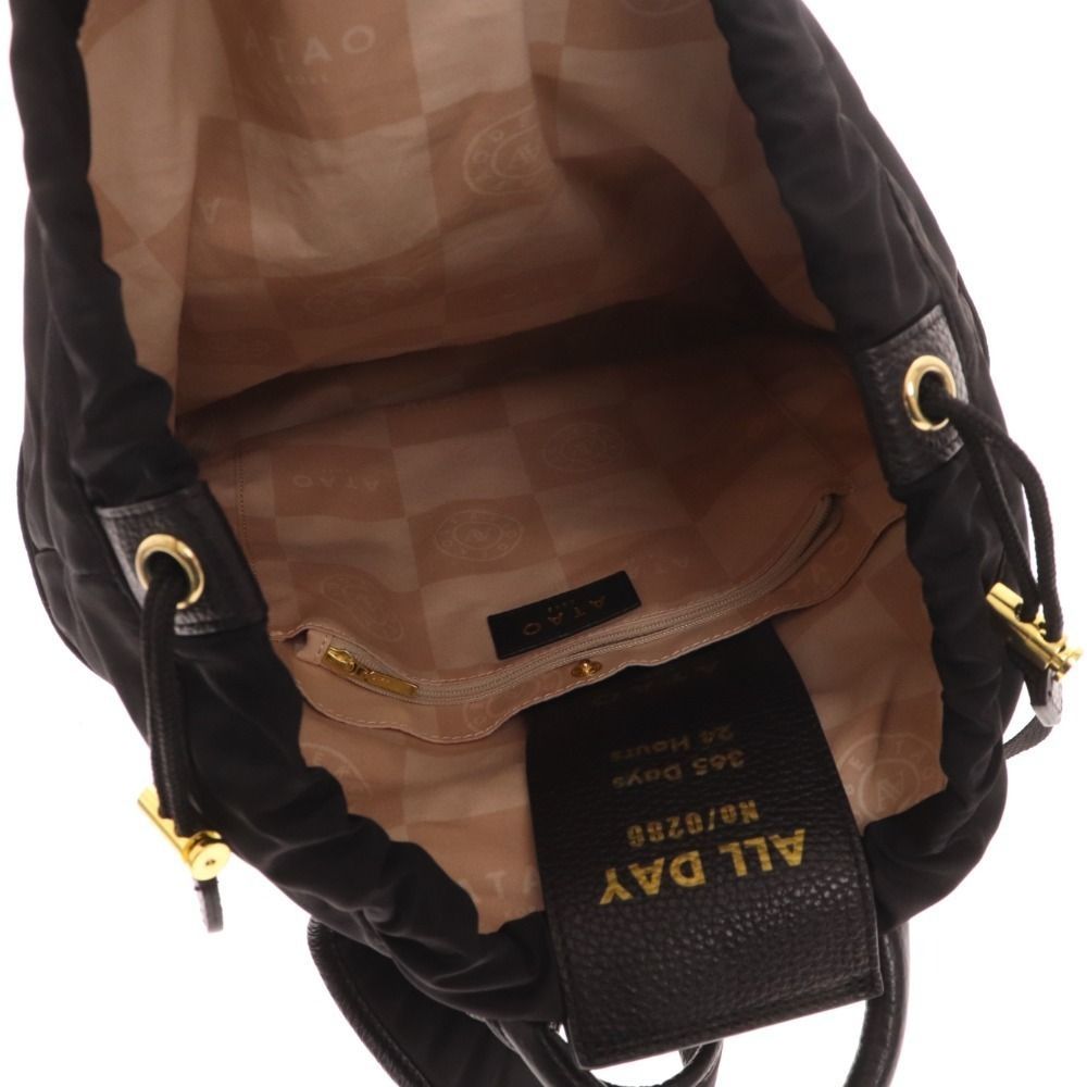 □ ATAO アタオ リュック 鞄 オールデイ レザー ナイロン レディース  