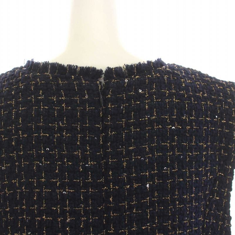 ジャスグリッティー JUSGLITTY ラメツイードジャンスカ ワンピース