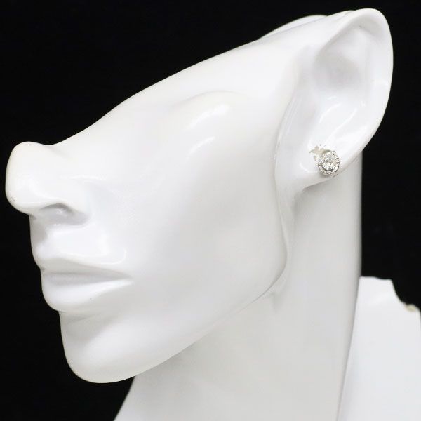 新品 Pt900/ Pt950 ペアシェイプ ダイヤモンド ピアス 0.612ct E/G SI2  