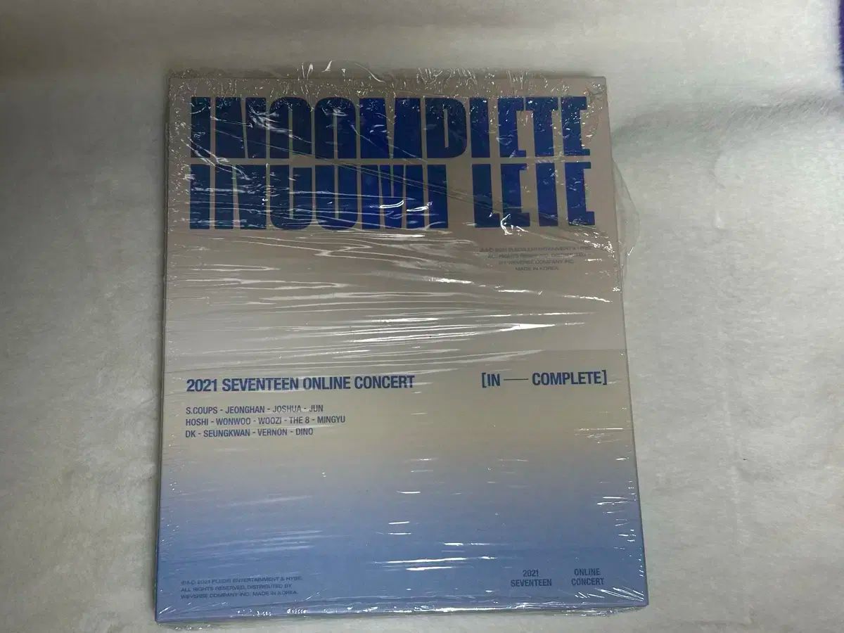 【新品未開封】SEVENTEEN incomplete Blu-ray SEVENTEEN | 세븐틴 | [ 2021 ONLINE CONCERT INCOMPLETE BLURAY