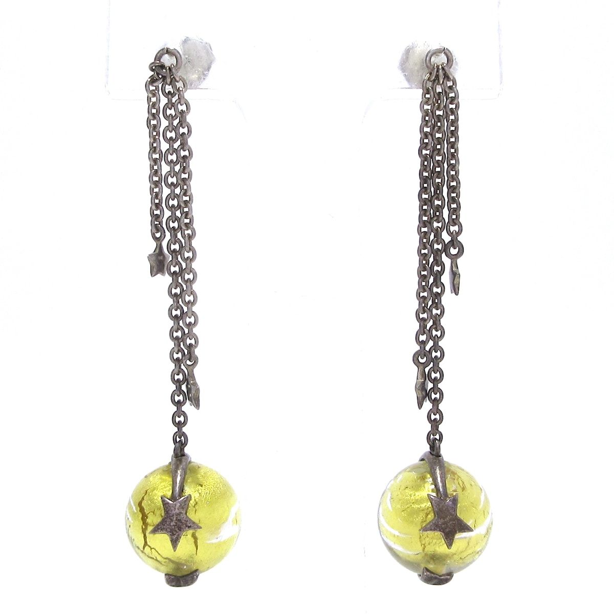 STAR JEWELRY スタージュエリー ピアス - シルバー×ゴールド スター