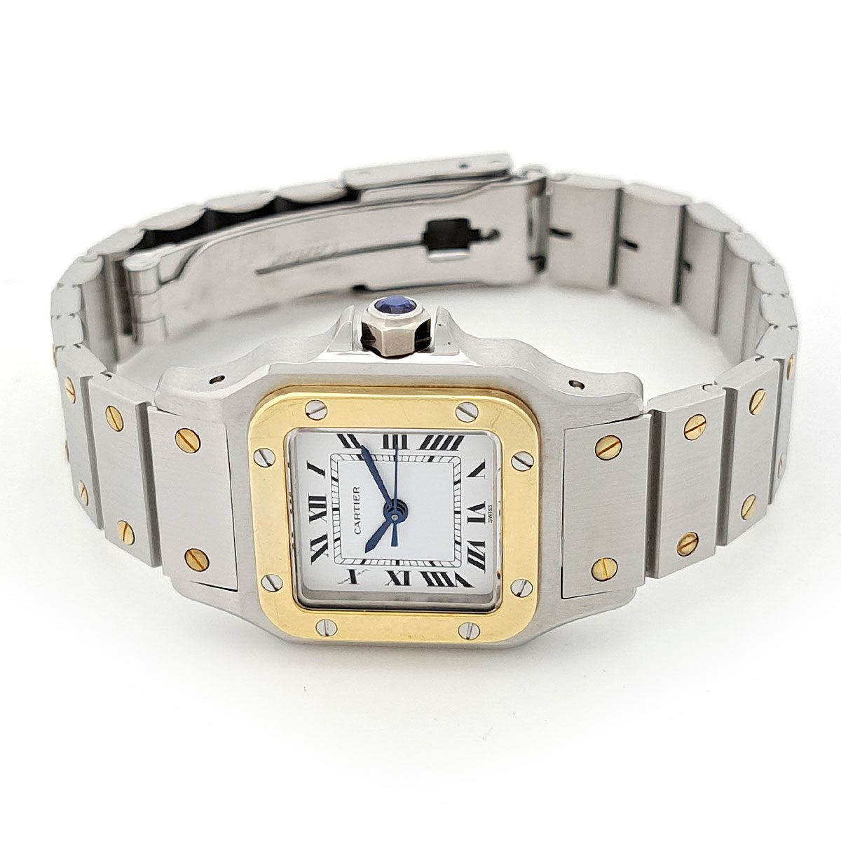 カルティエ サントスガルベ SM Overhauled Non-Polish AC14.30gr 自動  