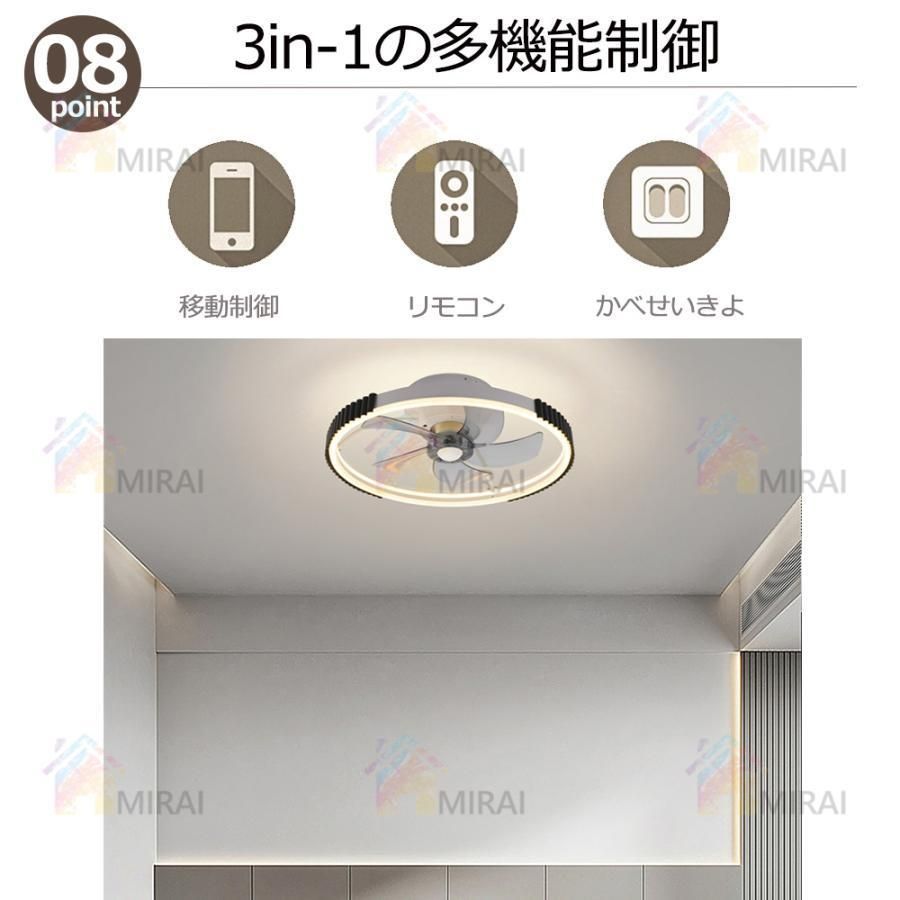 シーリングファン led