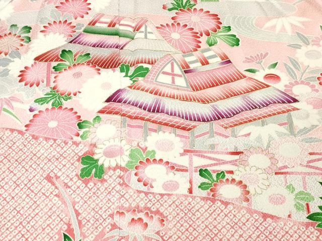 平和屋着物□豪華振袖 御所解文 暈し染め 金彩 正絹 逸品 CAAR4397ev