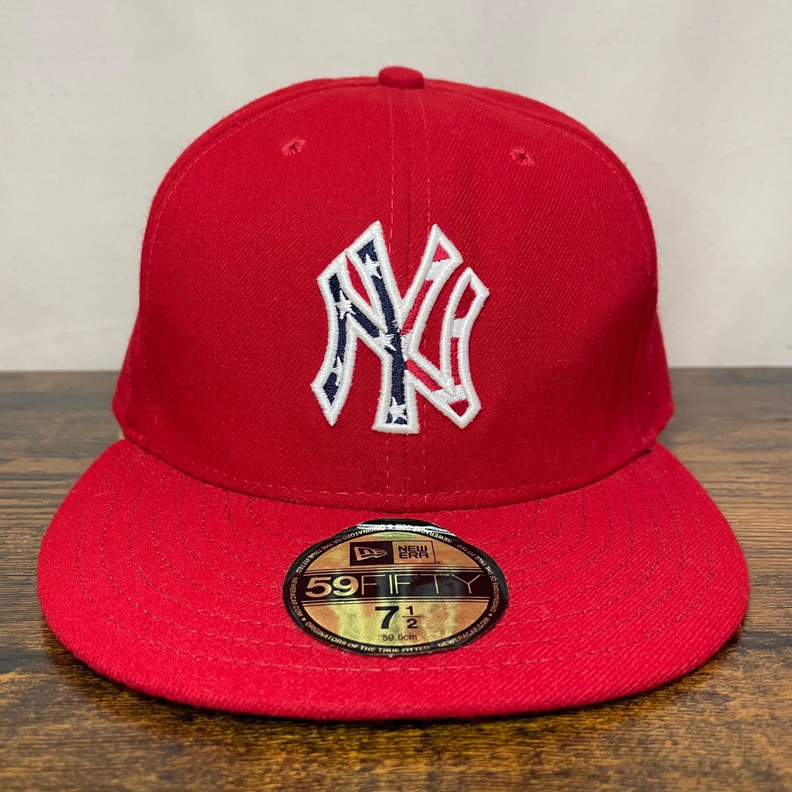 激激激レア new era ヤンキース ロゴ 59fifty NY キャップ - キャップ