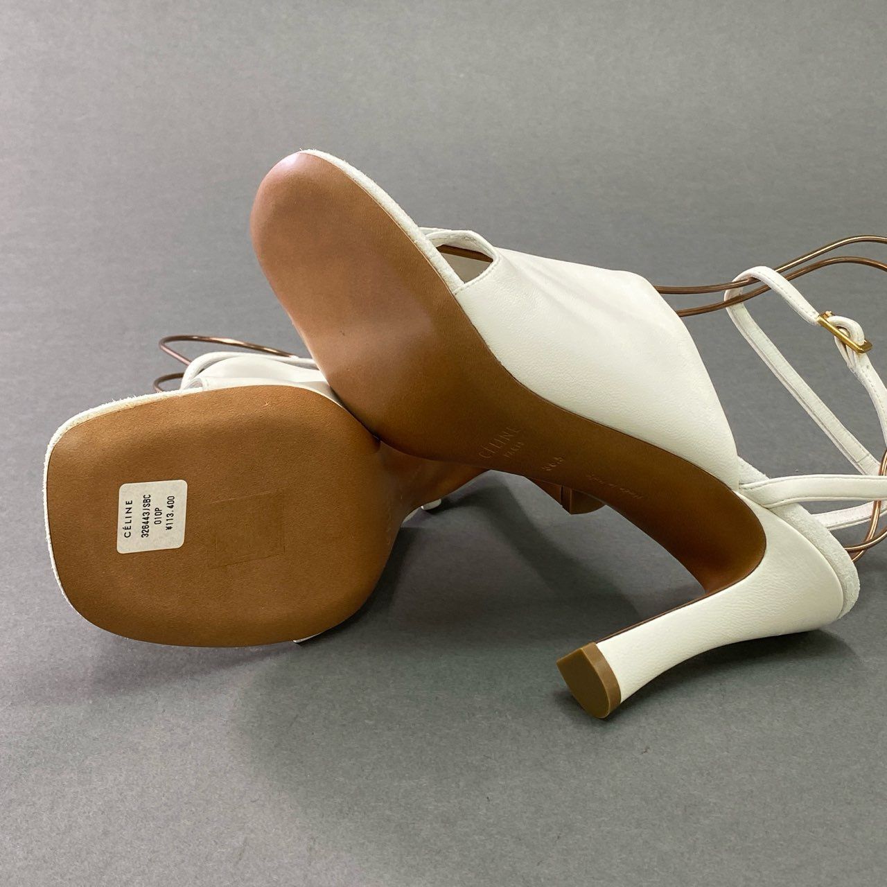 2c26 《未使用品》定価￥113400 CELINE セリーヌ アンクルストラップ  