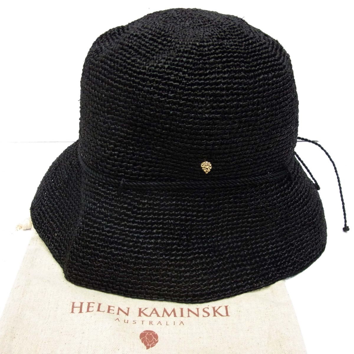 定価33 000円◆HELEN KAMINSKI ヘレンカミンスキー Rosie ラフィアハット 帽子 ローラブルクローシュハット 麦わら レディース