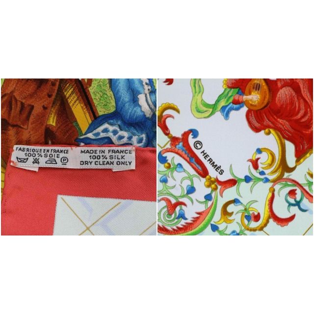 エルメス HERMES スカーフ カレ90 Wolfgang Amadeus Mozart